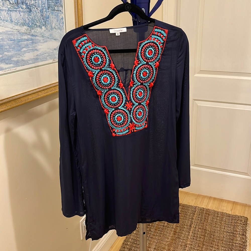 Beautiful navy coverup